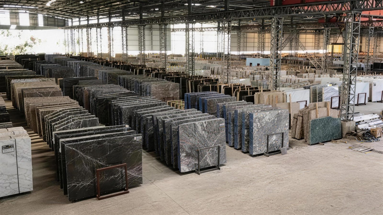 Stone material warehouse